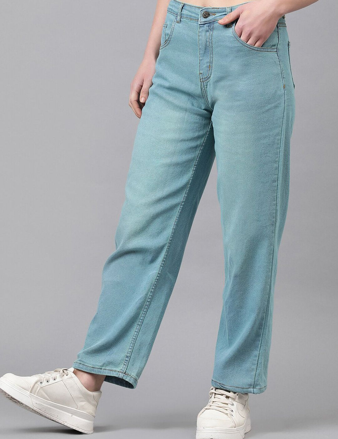 Kotty Women Jean Straight Fit Clean Look Stretchable Jeans