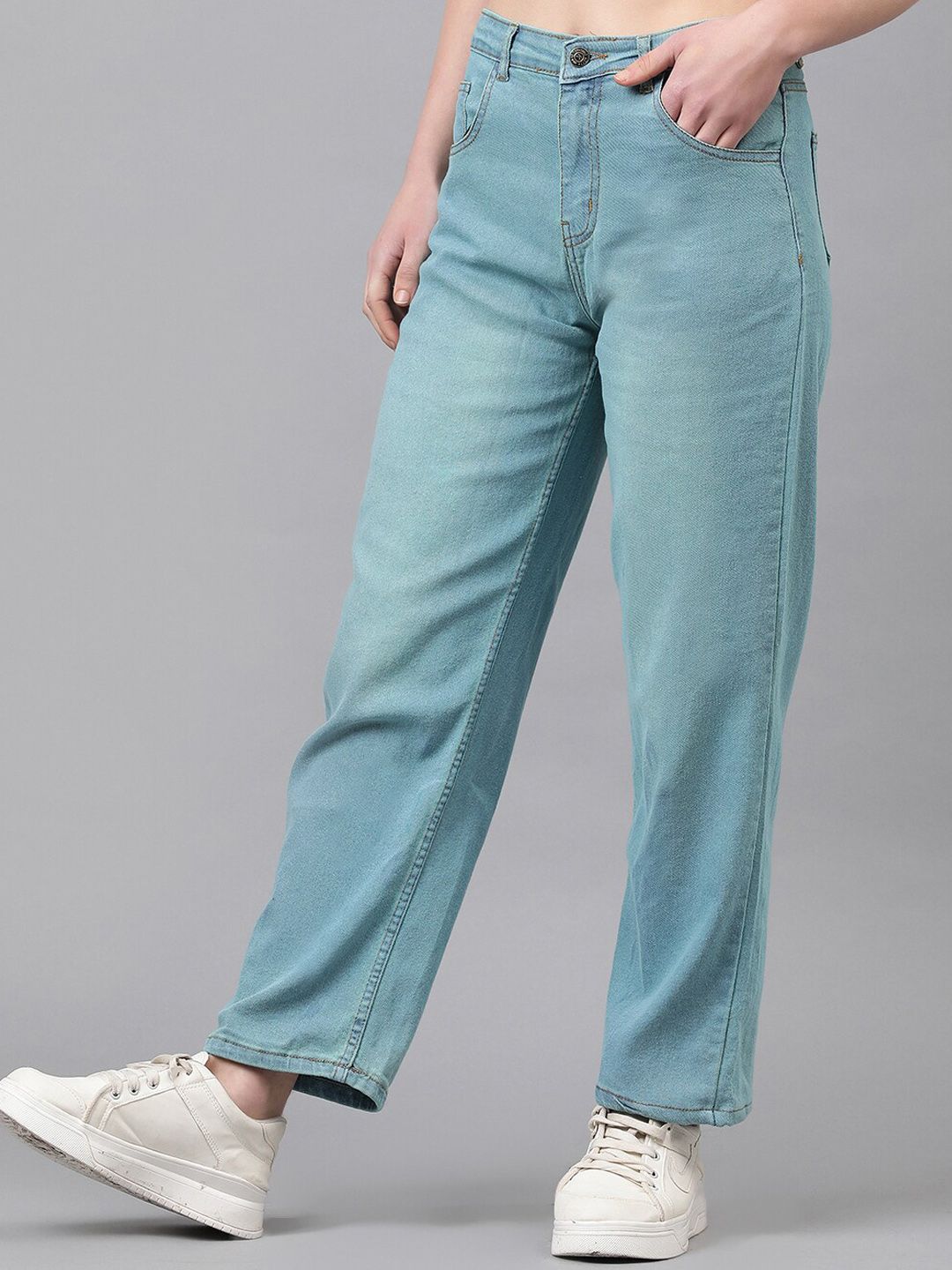 Kotty Women Jean Straight Fit Clean Look Stretchable Jeans