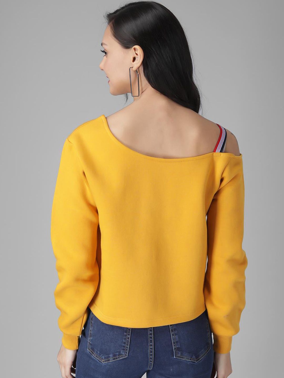 Kotty Women Yellow Solid Sweatshirt
