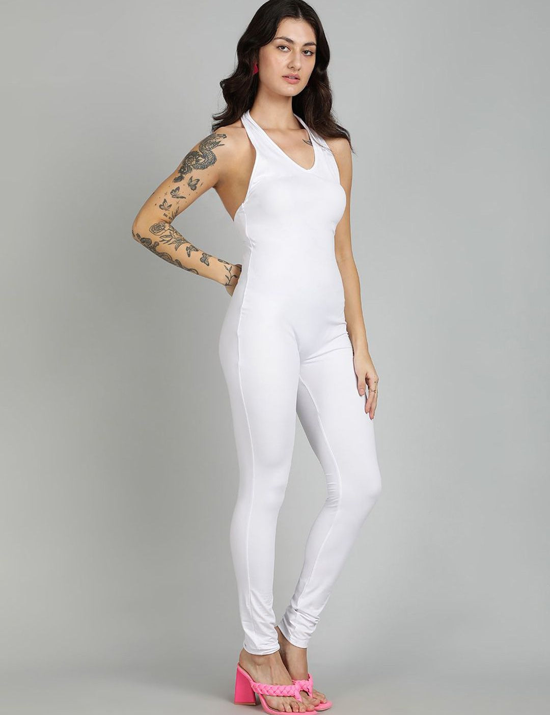 Kotty Halter Neck Basic Jumpsuit
