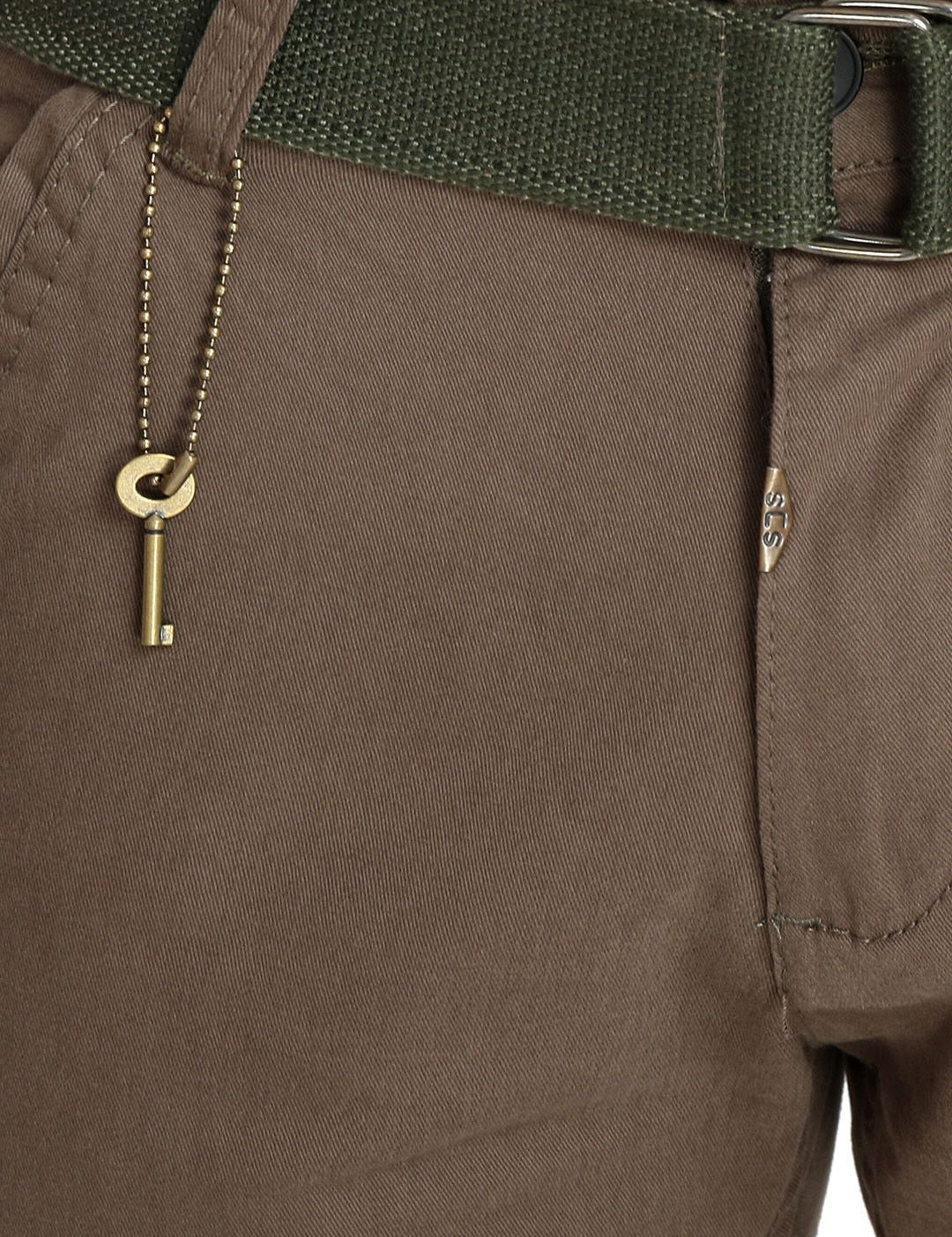 Kotty Men Brown Solid Regular Fit Regular Shorts