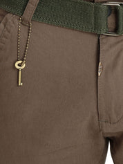 Kotty Men Brown Solid Regular Fit Regular Shorts