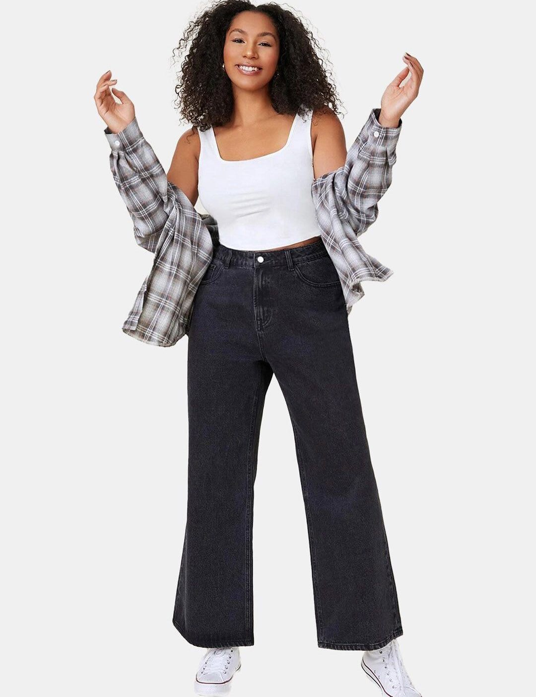 Kotty Women Jean Flared High-Rise Stretchable Jeans