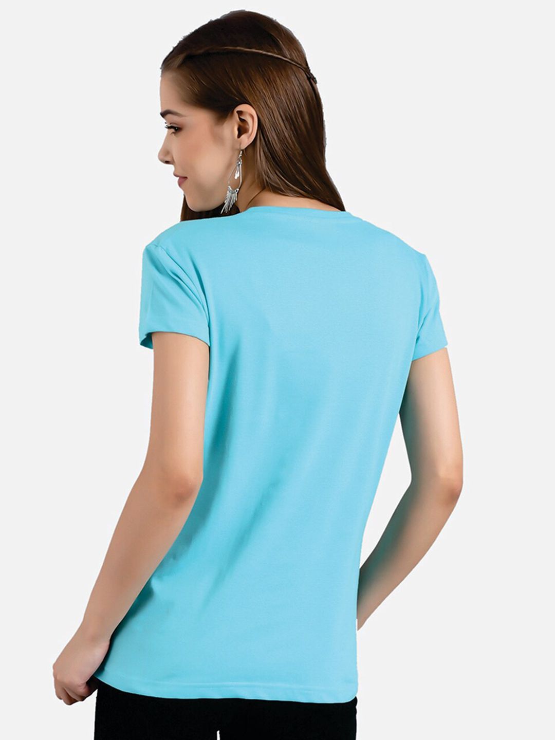 Kotty Typography Printed Round Neck T-shirt