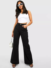 Kotty Women Jean Straight Fit High-Rise Cotton Stretchable Jeans