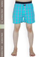 Kotty Men Pack of 2 Checked Low Rise Boxers KTT2PCMENSBOXERSET22