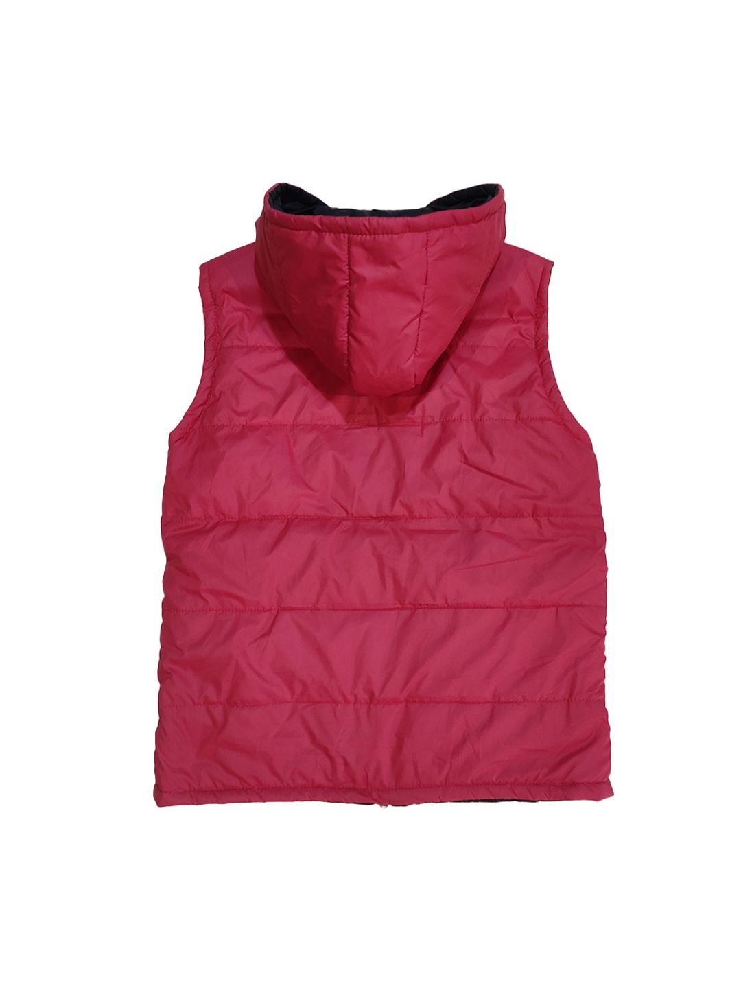 Kotty Boys Pink Black Reversible Puffer Jacket