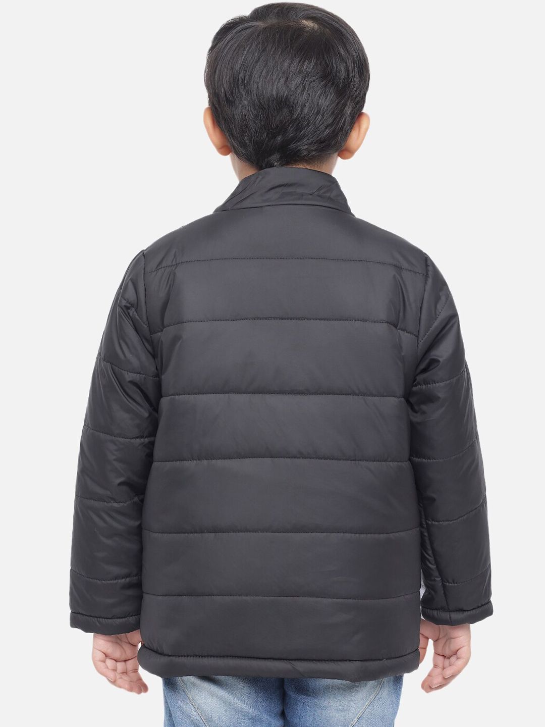 Kotty Boys BLack & White  Colourblocked Lightweight Puffer Jacket