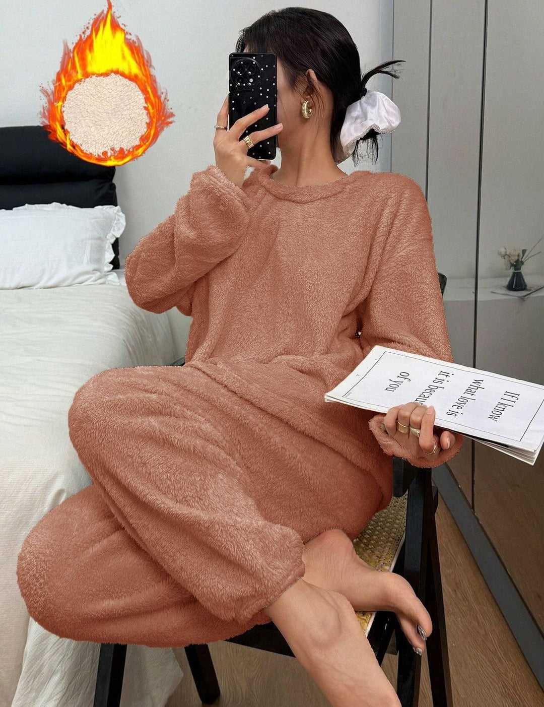 Kotty Round Neck Top With Trousers 