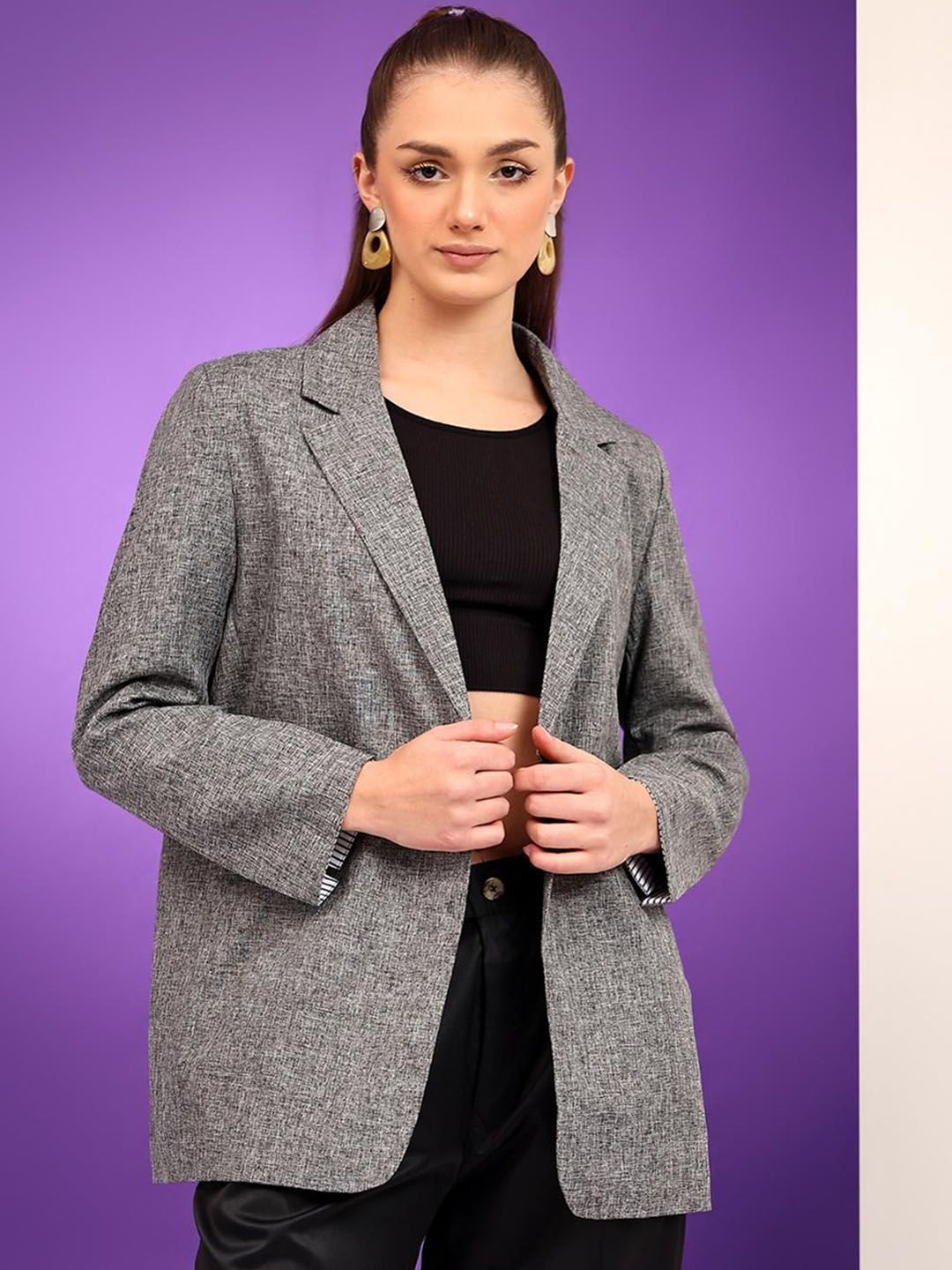 Kotty Notched Lapel Single Breasted Blazer