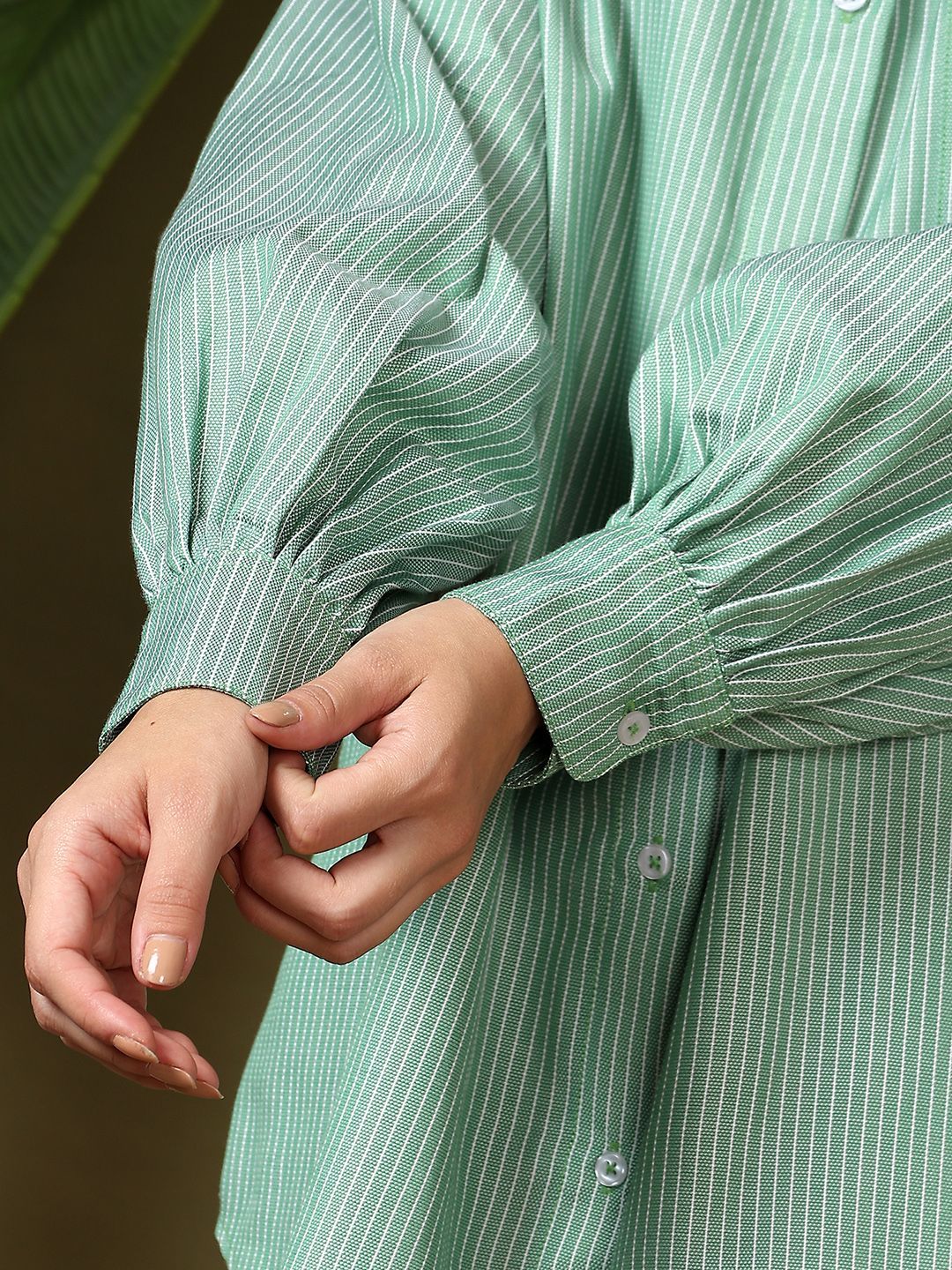 Kotty Women Opaque Printed Casual Oversized Shirt