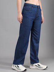 Kotty Women Blue Flared High-Rise Jeans