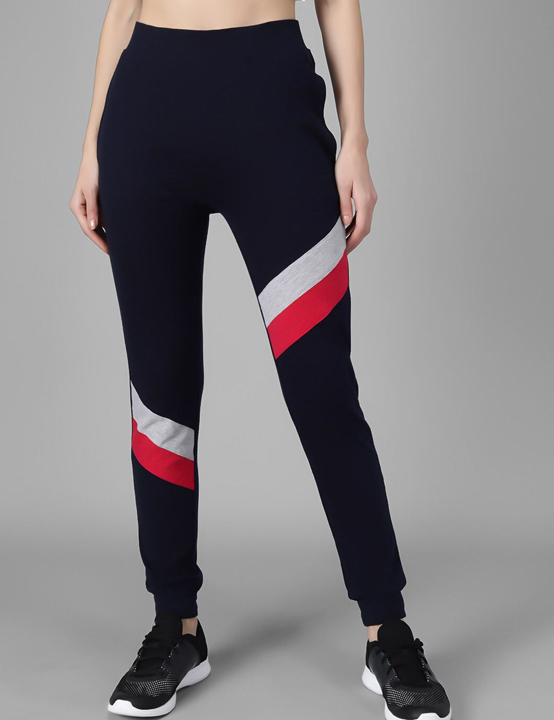 Kotty Women Navy Blue Solid Joggers