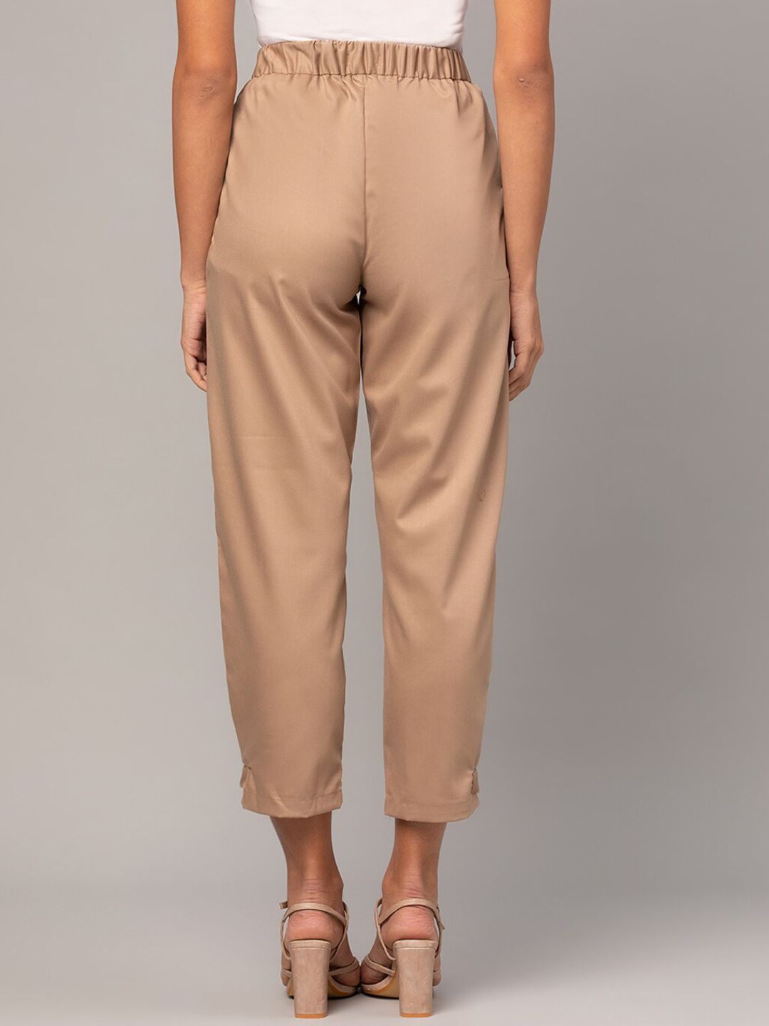 Kotty Women Relaxed High-Rise Easy Wash Pleated Trousers