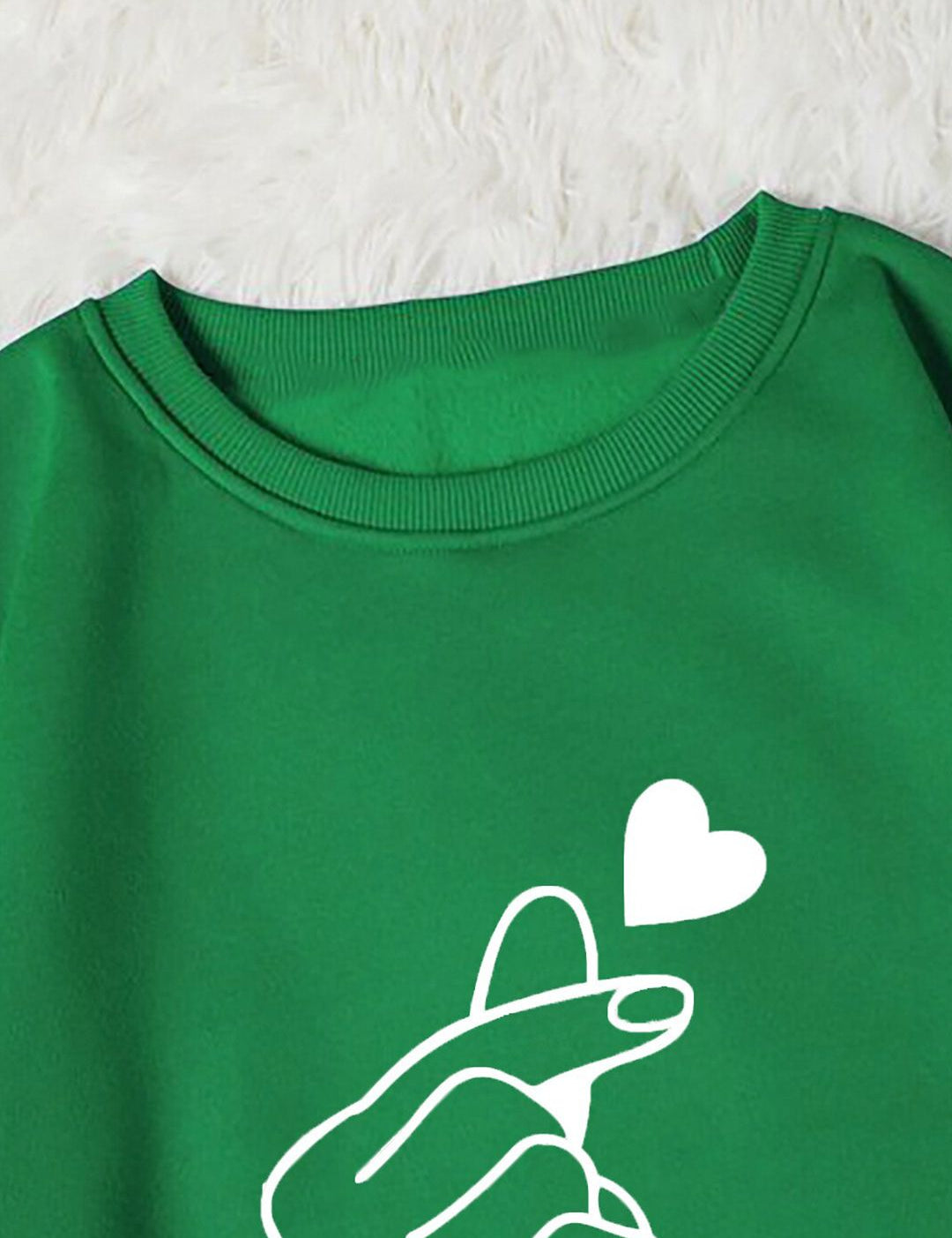 Kotty Graphic Printed Round Neck Fleece Pullover