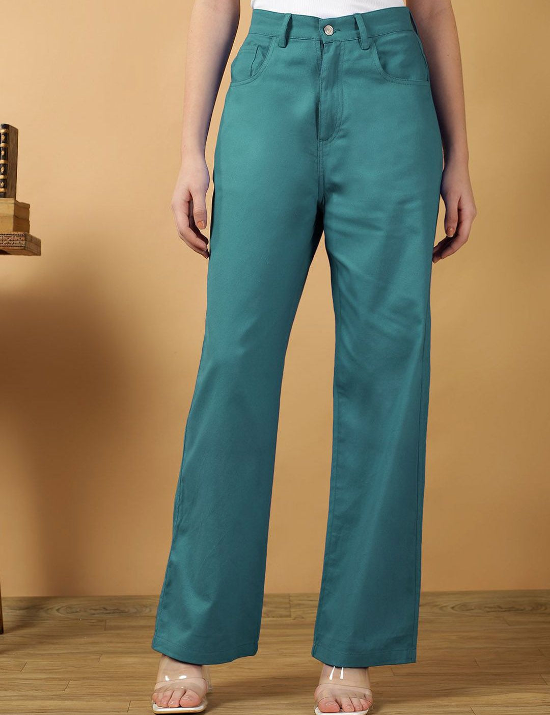 Kotty Women Relaxed Straight Leg Loose Fit Trousers