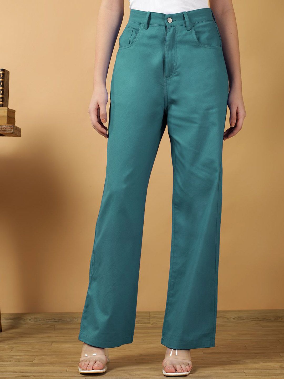 Kotty Women Relaxed Straight Leg Loose Fit Trousers