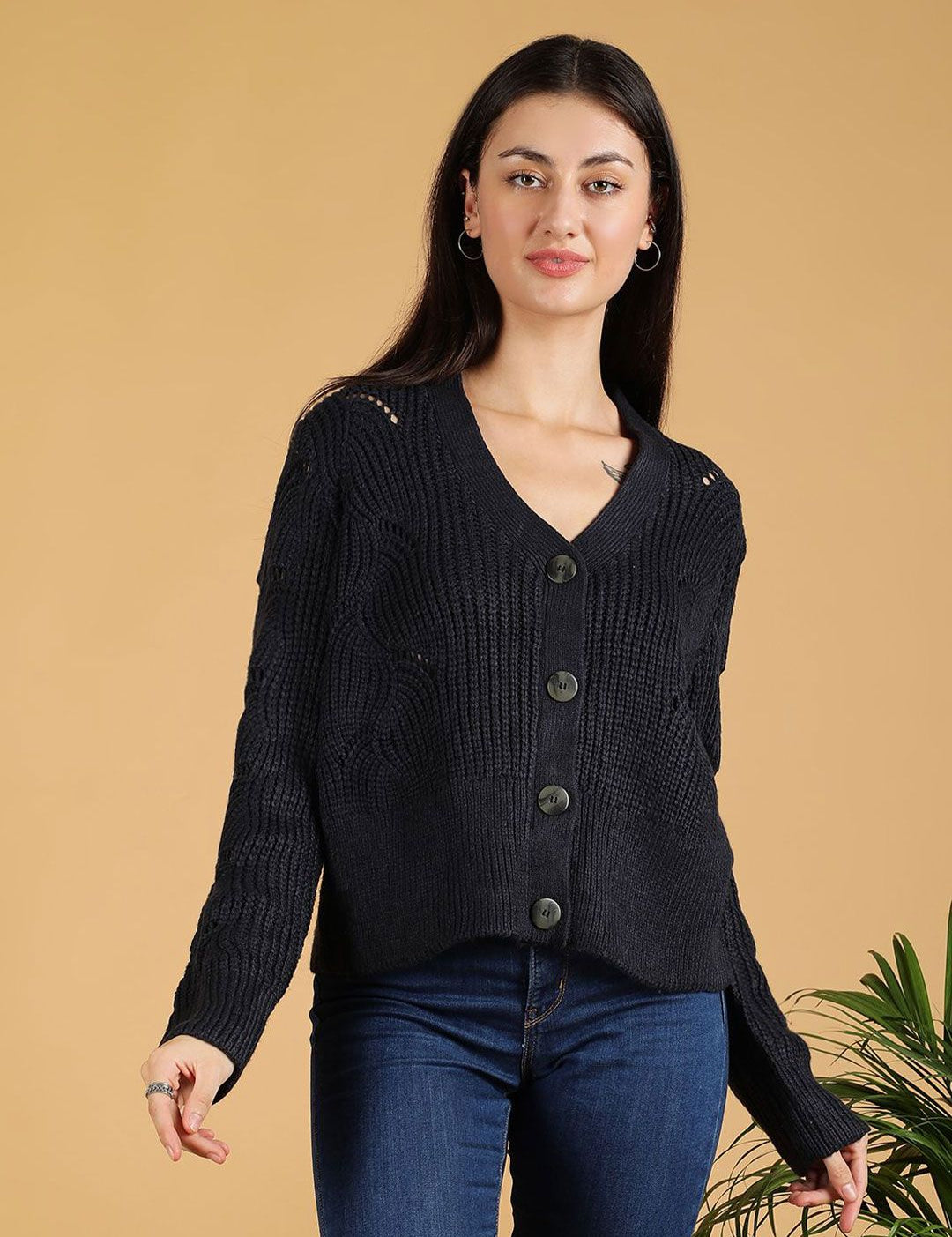 Kotty Women Cable Knit Cardigan