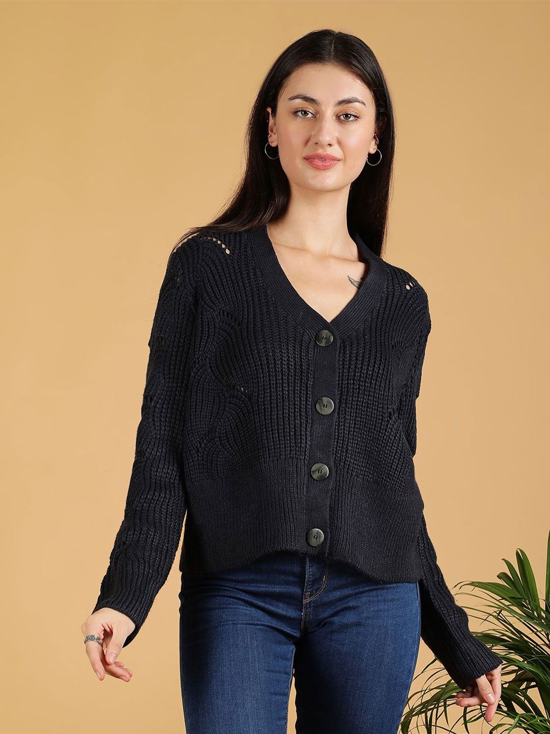 Kotty Women Cable Knit Cardigan