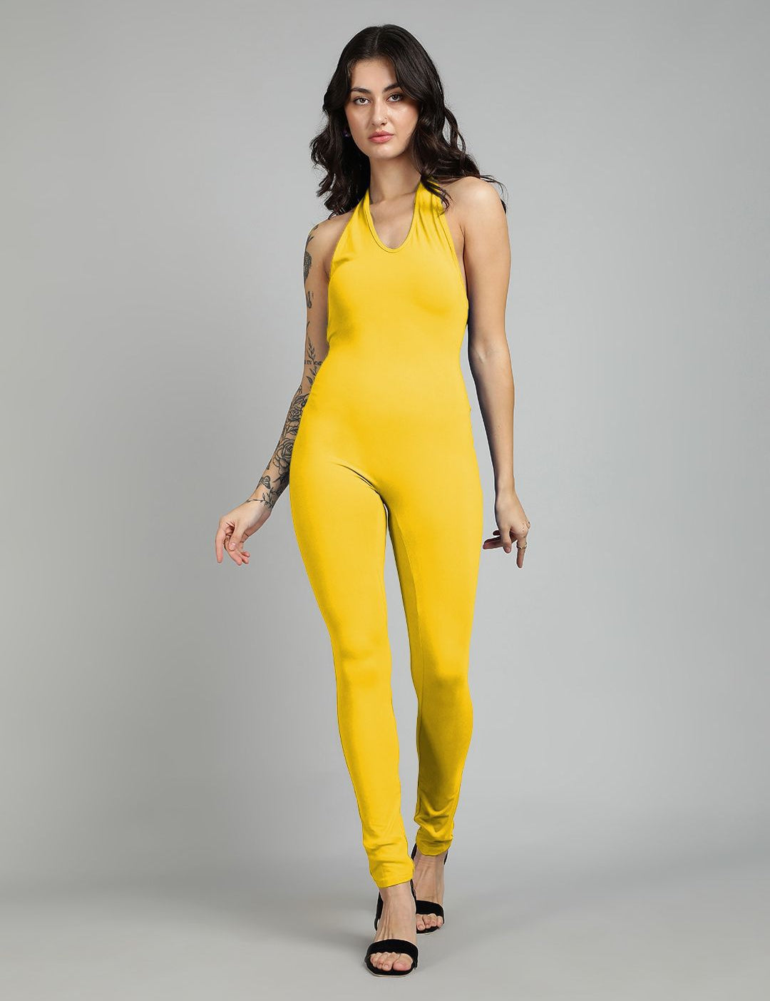 Kotty Women Halter Neck Basic Jumpsuit