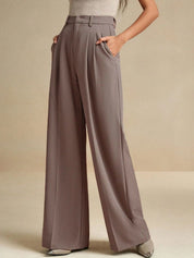 Kotty Women High-Rise Pleated Wide-Leg Trousers