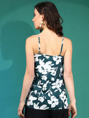 Kotty Women Floral Printed Shoulder Straps  Top