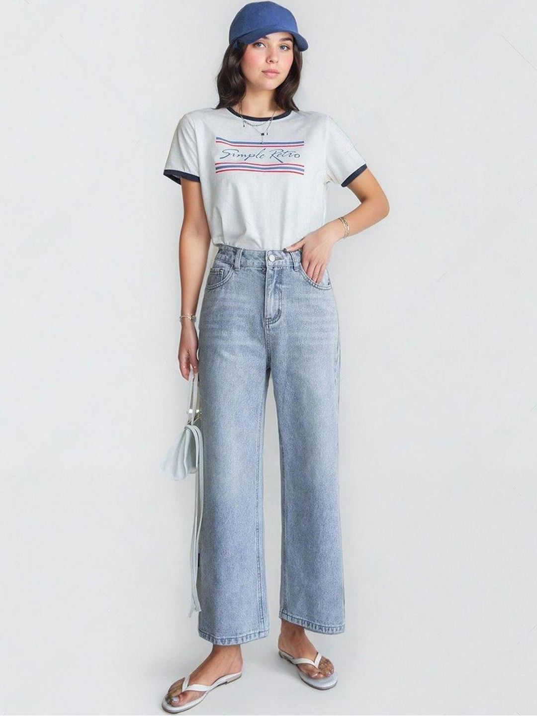 Kotty Women Jean Straight Fit High-Rise Stretchable Jeans