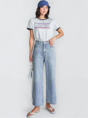 Kotty Women Jean Straight Fit High-Rise Stretchable Jeans