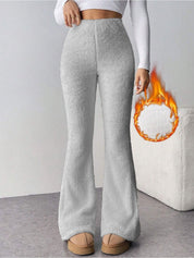 Kotty Women Bootcut High-Rise Easy Wash Woollen Trouser