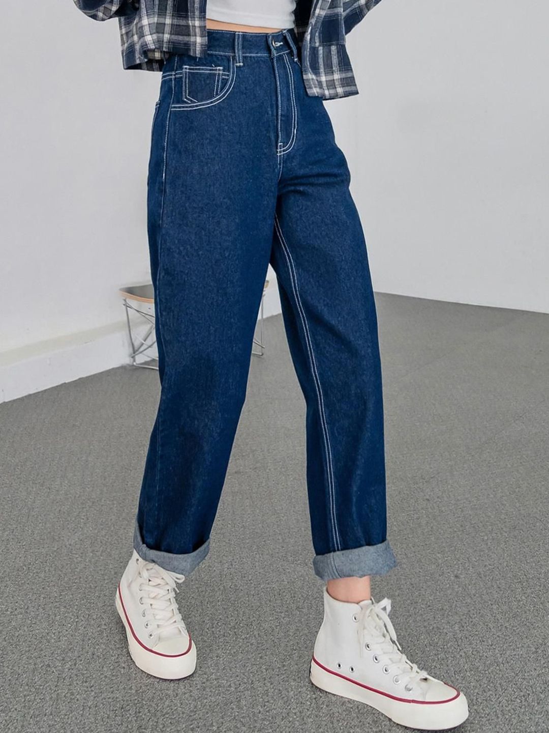 Kotty Women High-Rise Straight Fit Stretchable Jeans