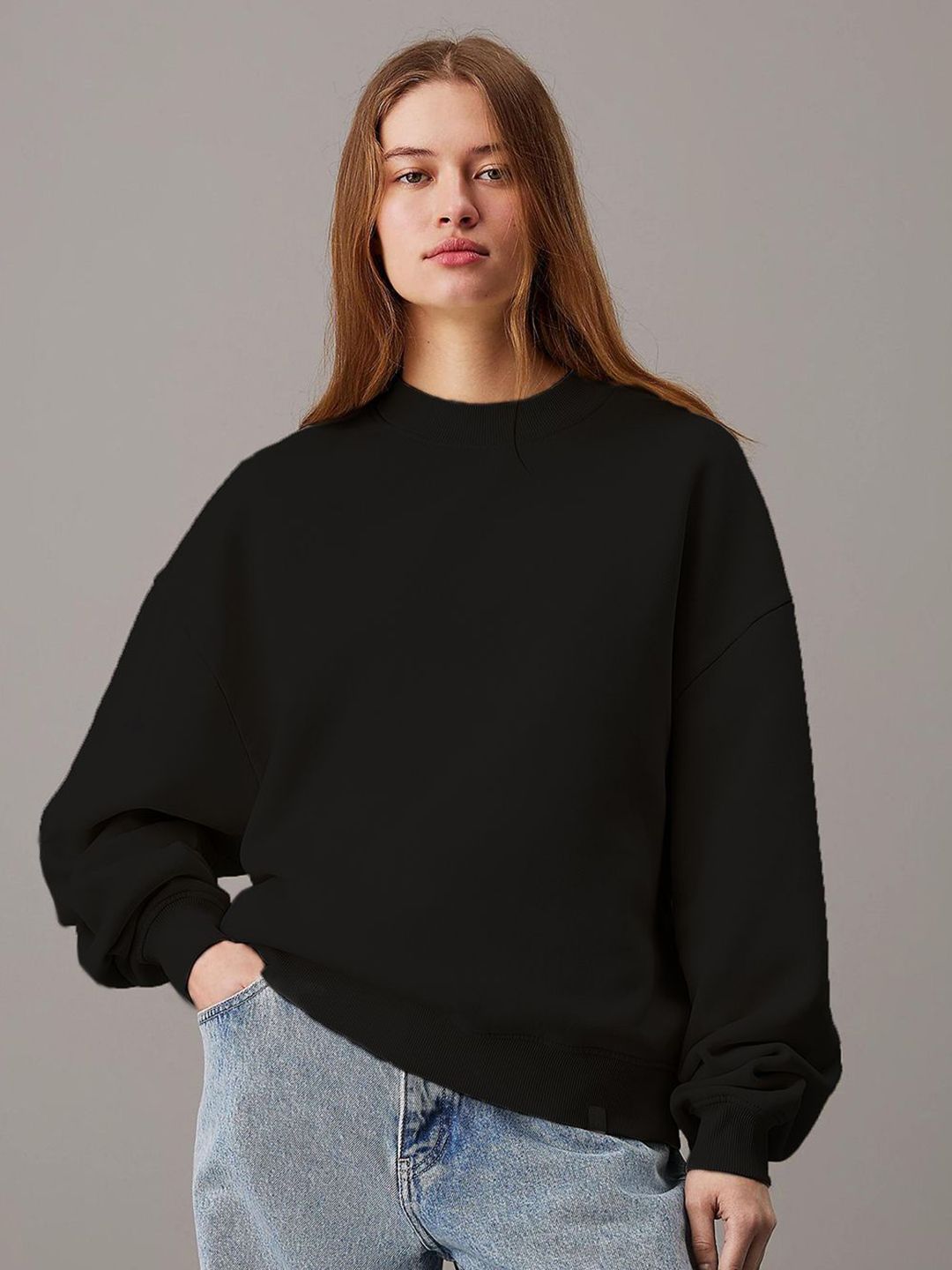 Kotty Women Round Neck Long Sleeves Sweatshirt