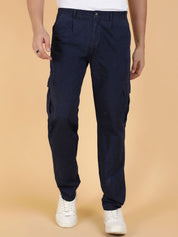Kotty Men Easy Wash Regular Fit Cargos Trousers