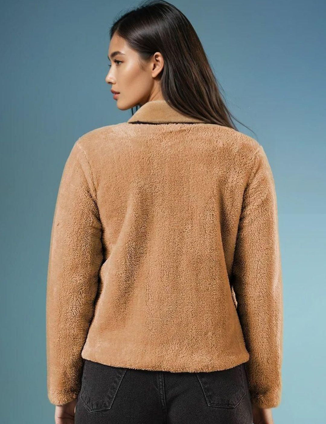 Kotty Women Solid Front-Open Sweatshirt