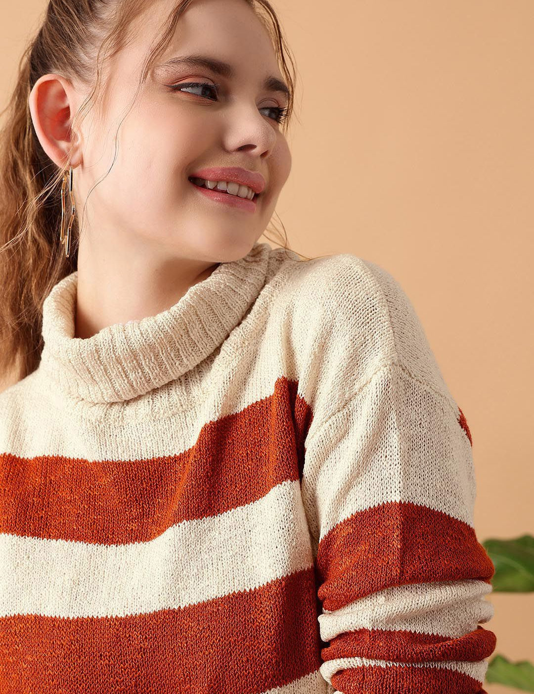 Kotty Women Cotton Striped Pullover