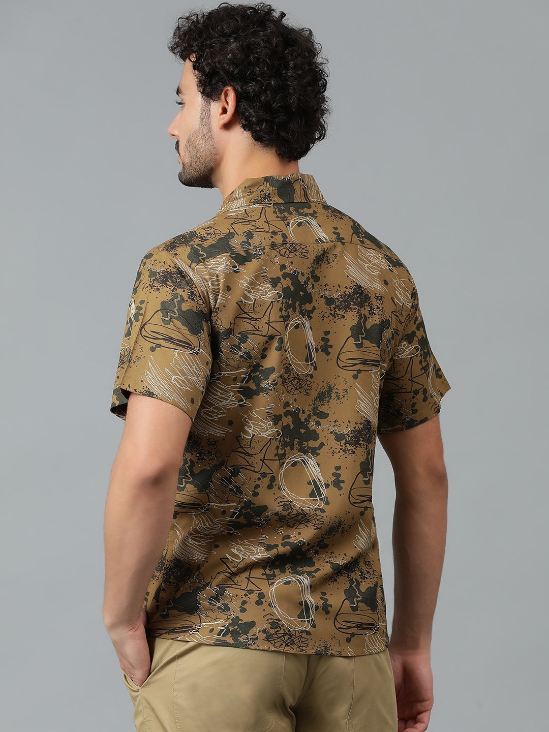 Kotty Men Abstract Printed Casual Shirt