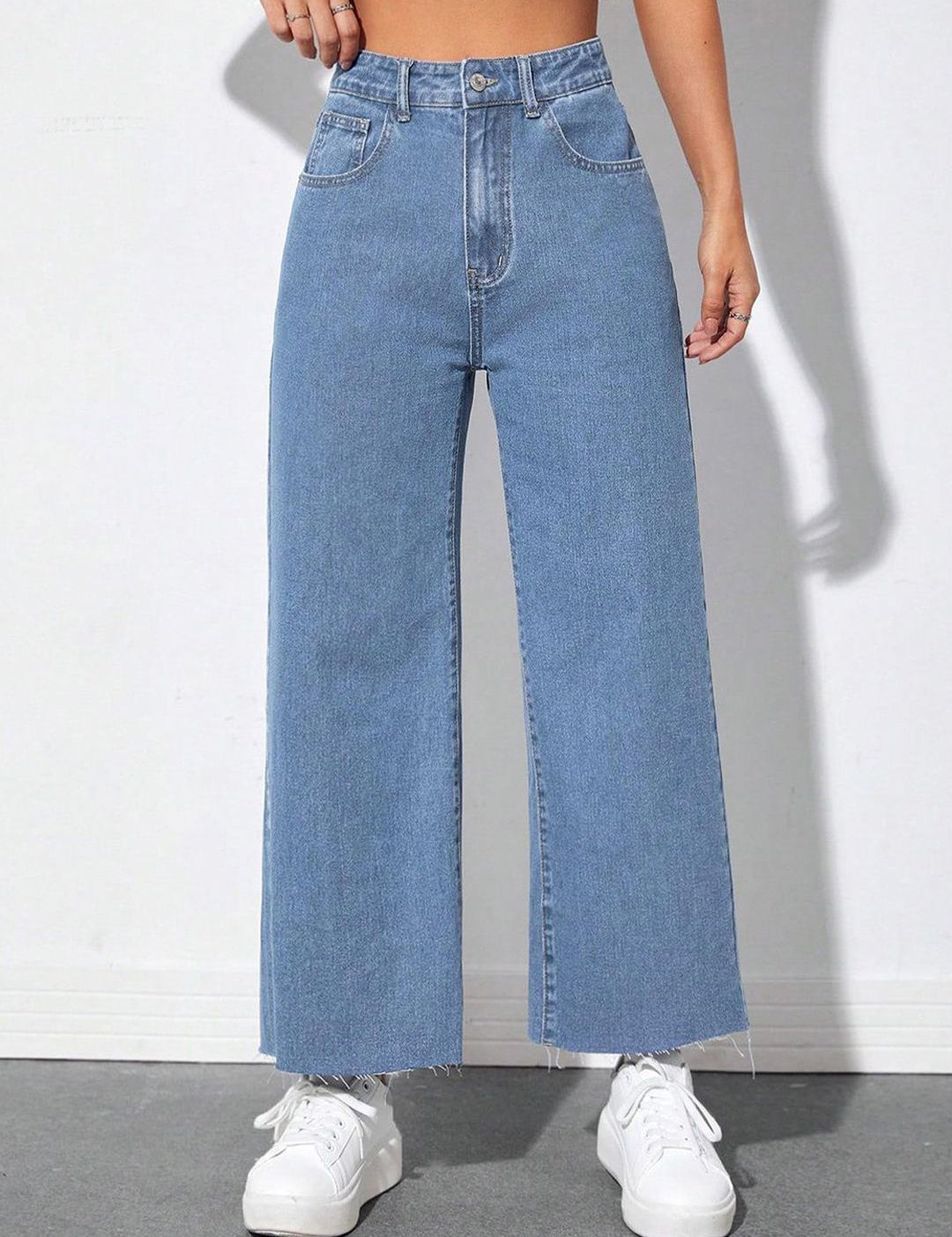 Kotty Women Jean High-Rise Wide Leg Stretchable Jeans