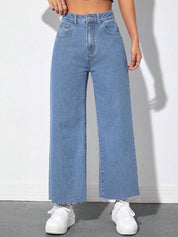 Kotty Women Jean High-Rise Wide Leg Stretchable Jeans