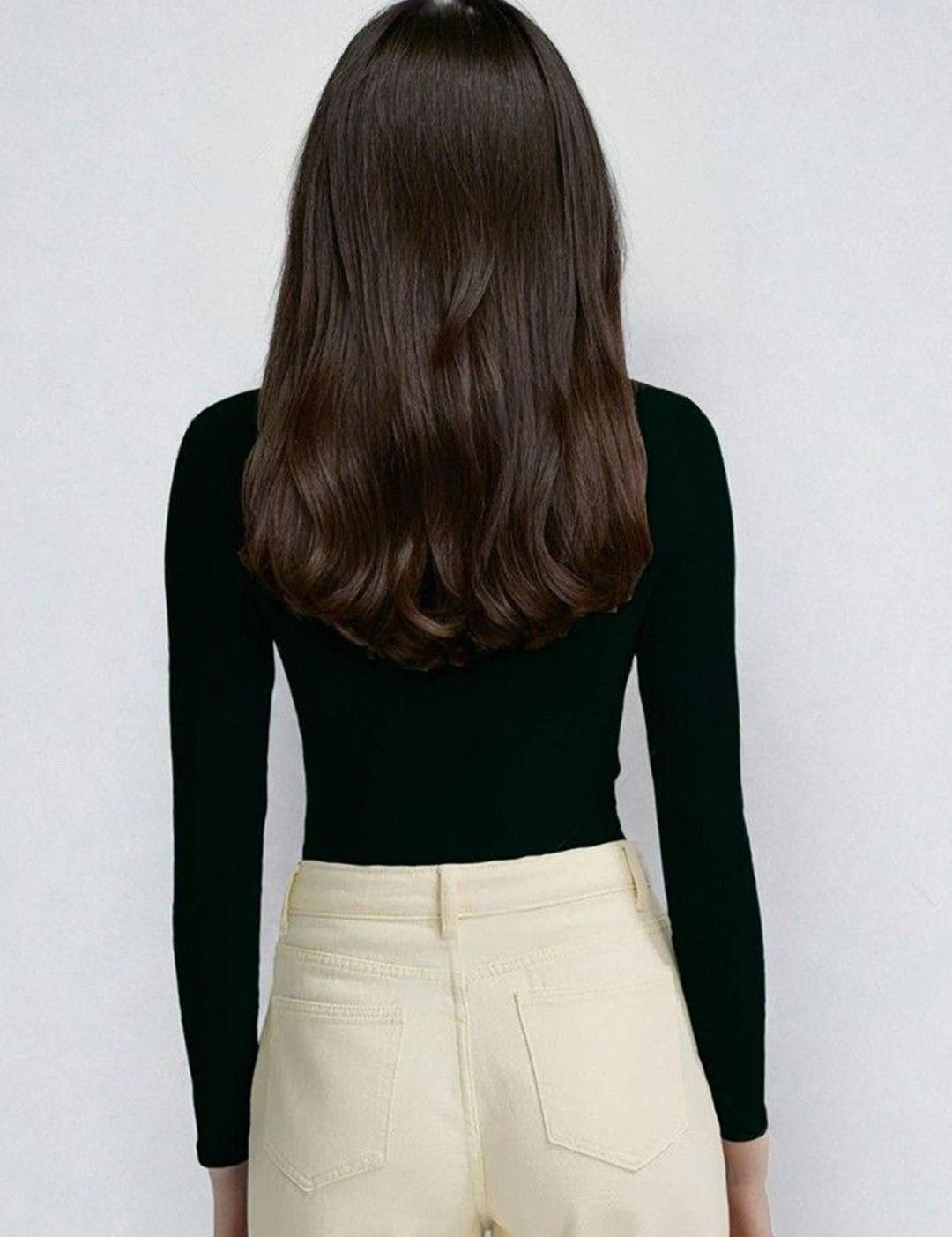 Kotty Black and Navy Blue Scoop Neck T-Shirt with Trousers