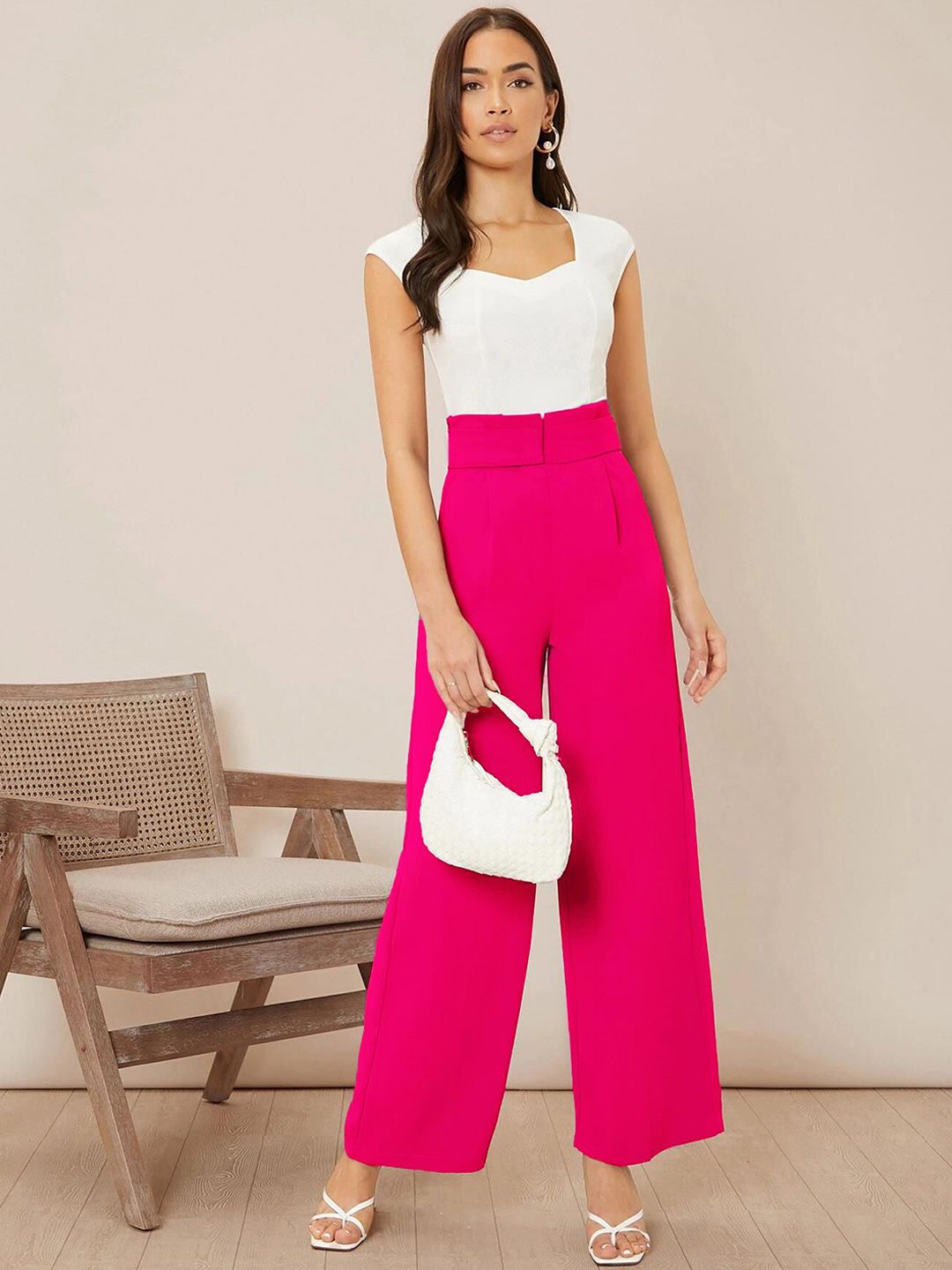 Kotty Women Wide Leg High-Rise Easy Wash Pleated Trouser