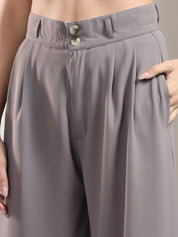Kotty Women High-Rise Easy Wash Pleated Trousers