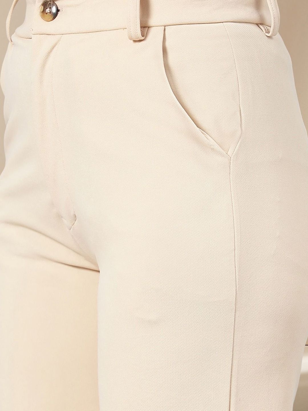 Kotty Women Straight Fit High-Rise Trousers