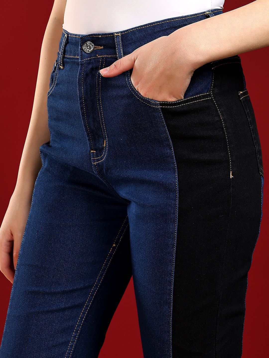 Kotty Women Jean Skinny Fit High-Rise Stretchable Jeans