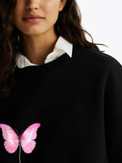 Kotty Women Printed Full Sleeve Sweatshirt