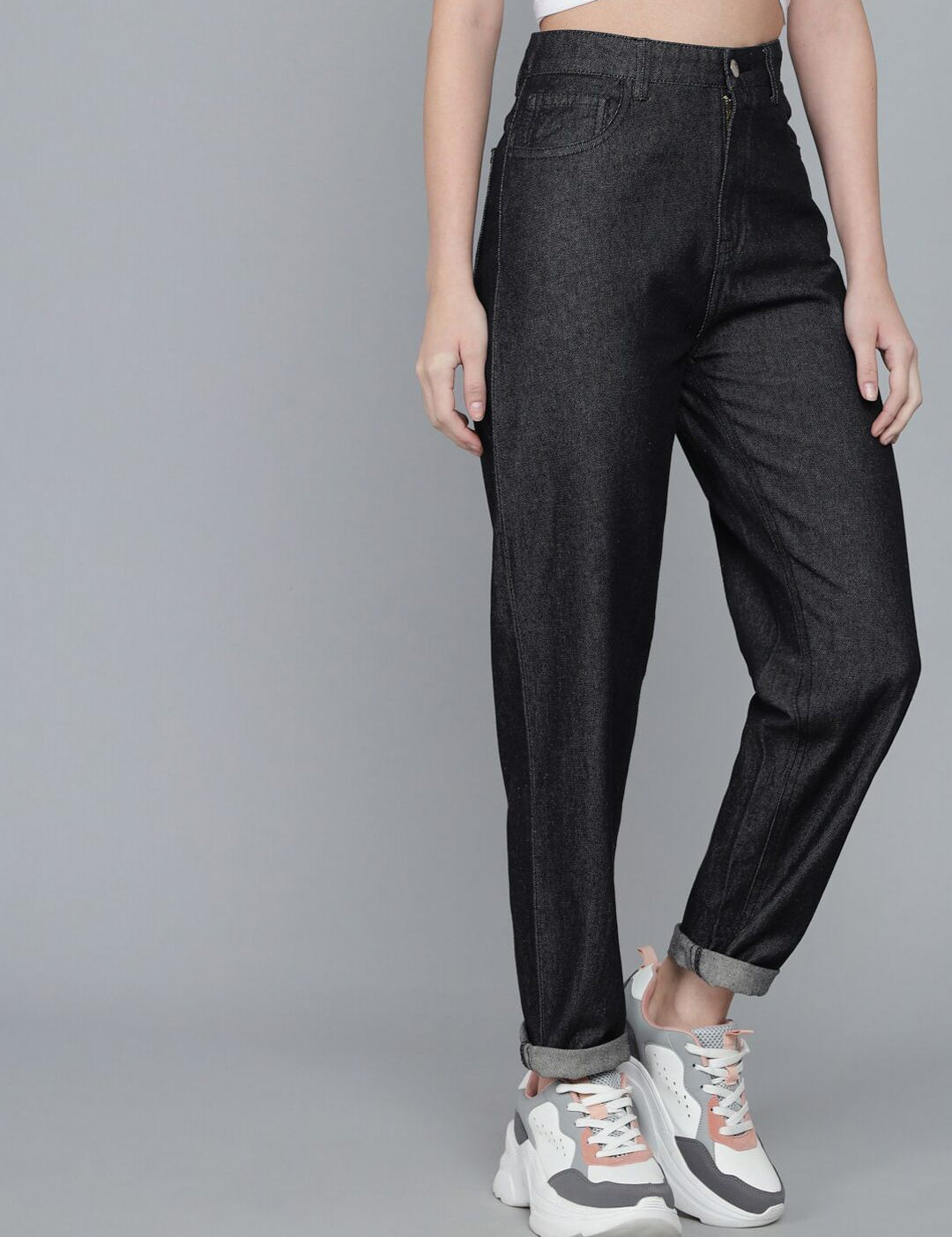 Kotty Women Black Clean Look High-Rise Stretchable Jeans