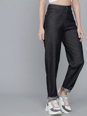 Kotty Women Black Clean Look High-Rise Stretchable Jeans