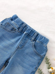 Kotty Girls Jean Low Distress Light Fade Stretchable Jeans