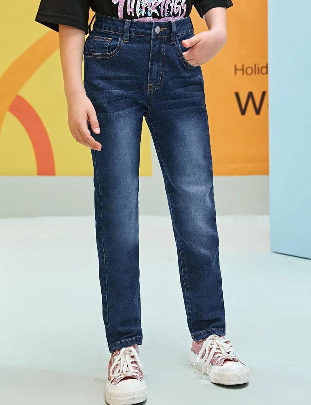 Kotty Boys Jean Regular-Fit Light Fade Stretchable Jeans