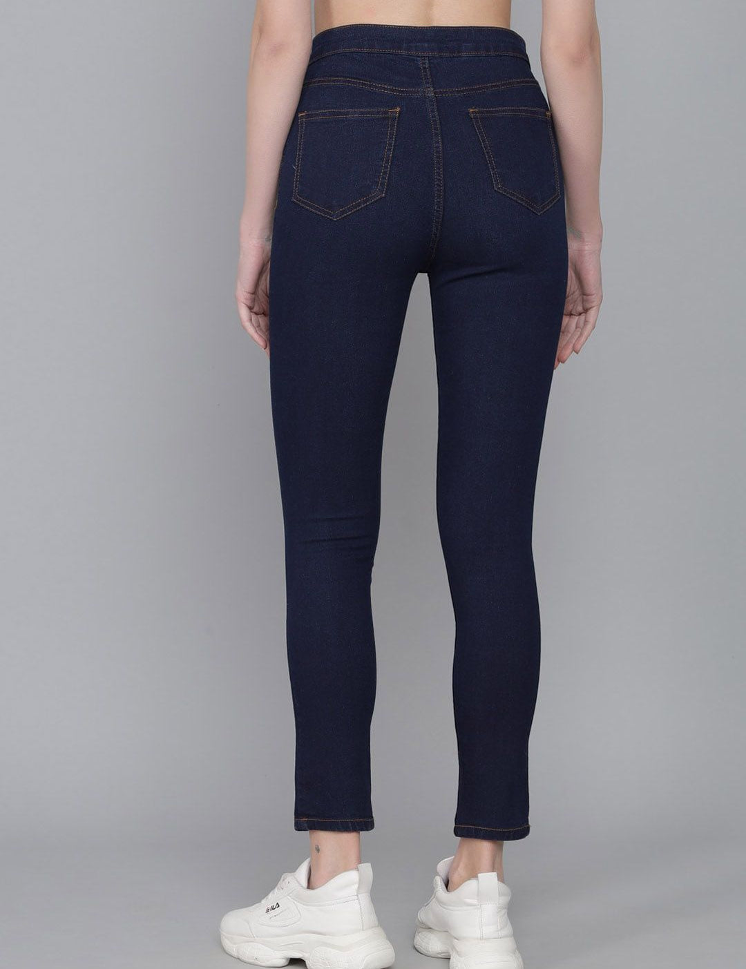 Kotty Women Skinny Fit High-Rise Denim Trousers