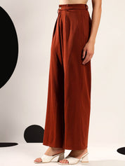 Kotty Women Relaxed Wide-Leg Easy Wash Trousers