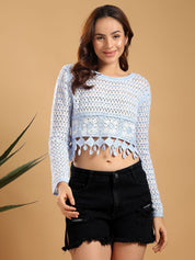 Kotty Women Round Neck Crop Top